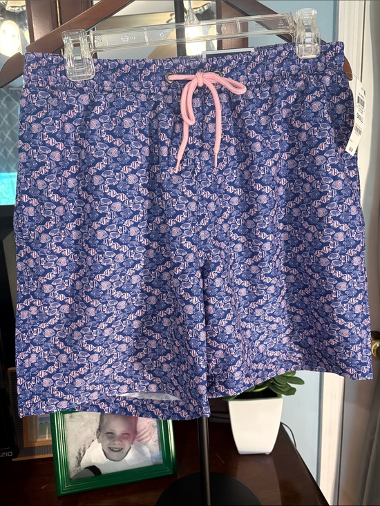 Charter Club Other - Charter Club Blue Swim Trunks with Pink Drawstring
